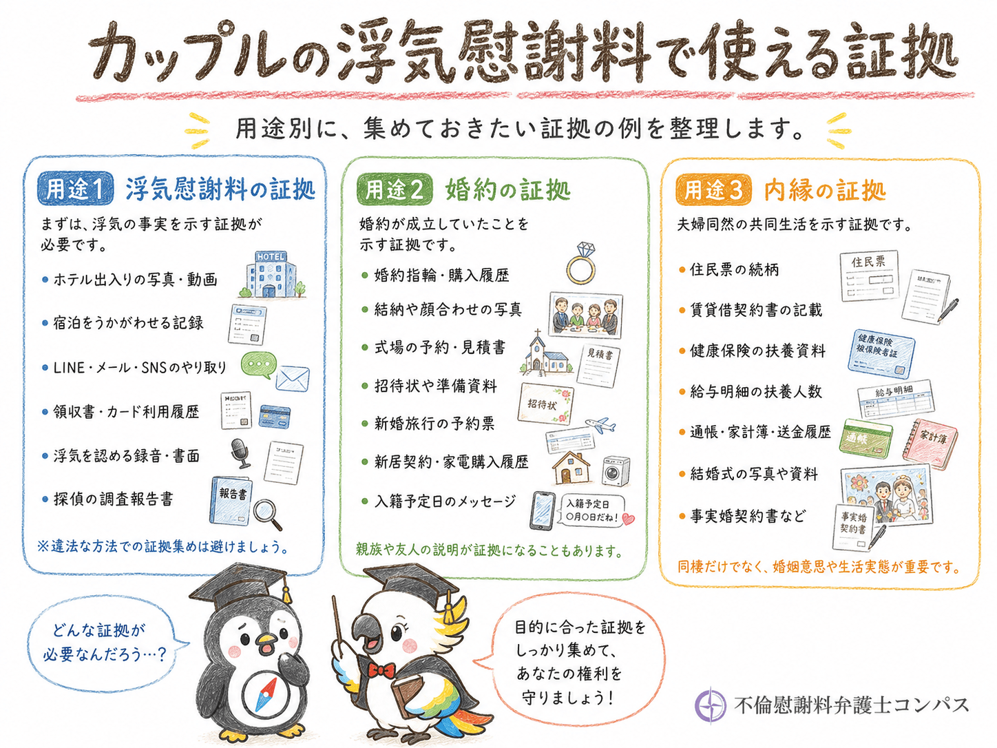 ６章　用途別！カップルの浮気慰謝料で使える証拠